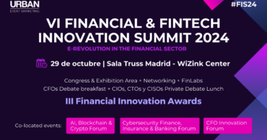 La sexta edición del Financial & Fintech Innovation Summit tendrá lugar en Madrid